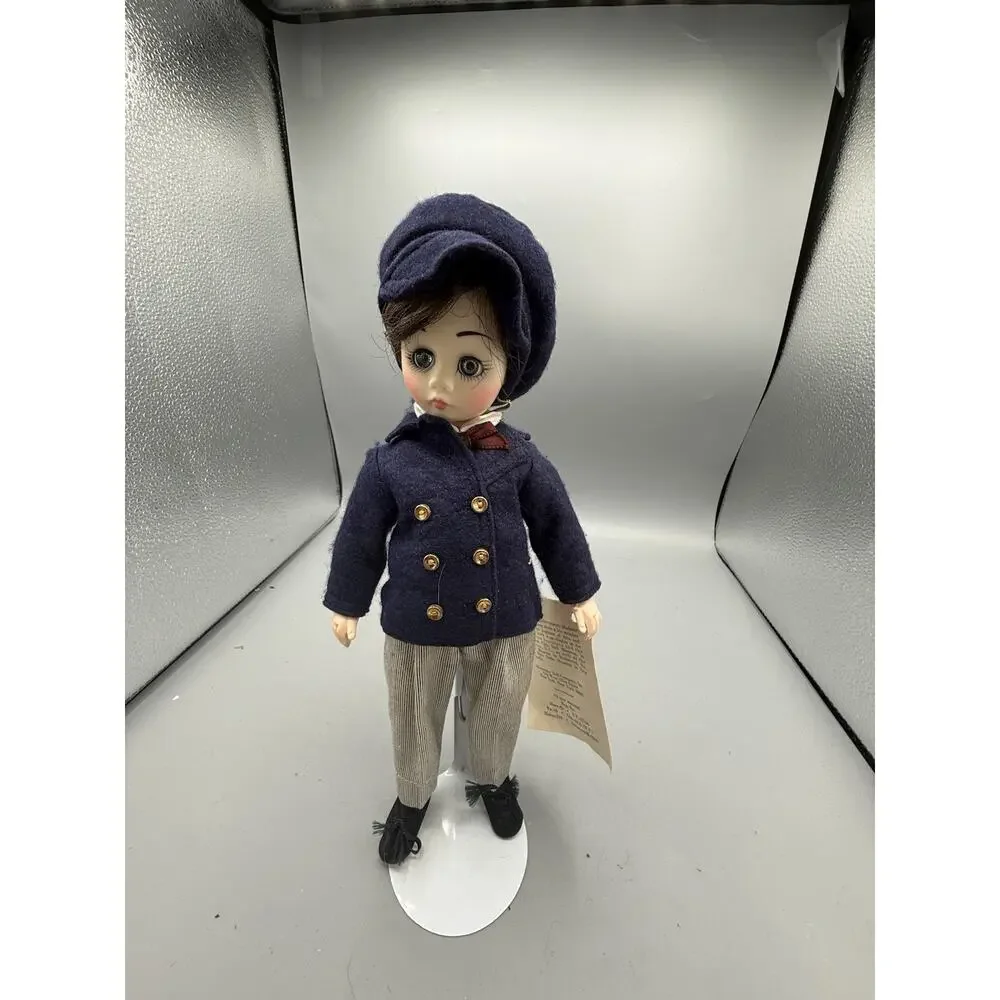 Vintage Madame Alexander Little Women Laurie Doll Tagged Outfit 10” Navy Coat